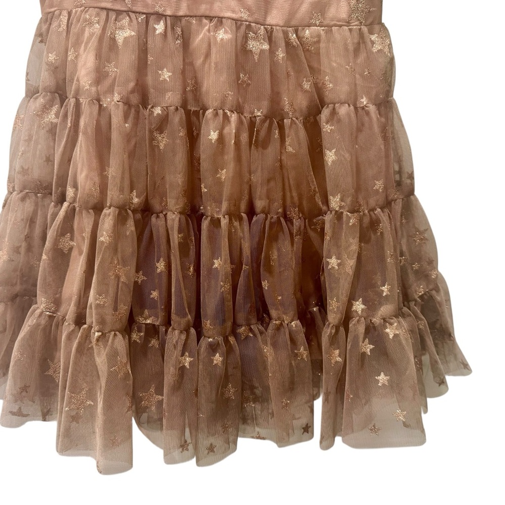 Noralee Dress with Tulle and Sparkly Star Print Tiered Girls Dress, Size 2T - Picture 3 of 10